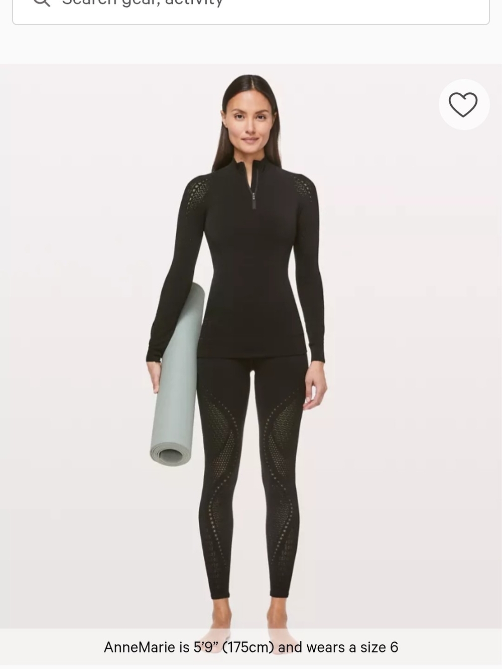Lululemon Reveal 1/2 Zip *Mindful Motion In Black